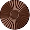 Ekena Millwork Shakuras Ceiling Medallion (For Canopies up to 5"), Hand-Painted Copper Penny, 19 3/4"OD x 1 3/8"P CM20SHCPS - alternate 1